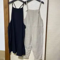 値下げサマンサモスモスのジャンスカ、サロペットセット。 綿麻、まとめ売り。
