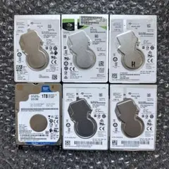 2.5インチ 1TB HDD 6個セット！