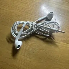 ホワイト 有線イヤフォン 3.5mmジャック