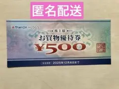 【匿名配送】ヤマダ電機 お買物優待券　500円×1枚