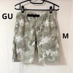 GU 迷彩柄 ハーフパンツ M カモフラージュ カモフラ