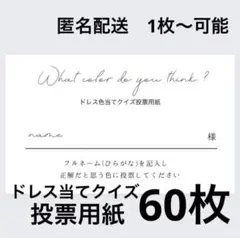 投票用紙60枚