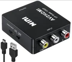 RCA to HDMI コンバータ AV 出力 変換器 コンポジット PS2 黒