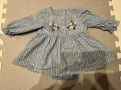 ブランシェス　ストライプ ロンパース