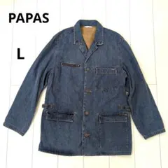 PAPAS デニムジャケット　Lサイズ
