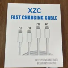 XZC 高速充電ケーブル 4本セット 1m×2 2m×2