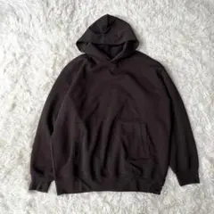 【ユニクロ】スウェット　オーバーサイズ　プルパーカー　メンズ 茶【XL】