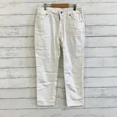 Comfort basic メンズ白チノパン Mサイズ 綿混 春夏カジュアル