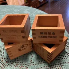 一号枡　檜　4個　纏め売り