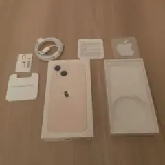 iPhone13mini ピンク　箱　純正ケーブル　simピン　シールセット