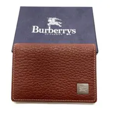 BURBERRY バーバリー 定期入れ カードケース　本革 ブラウン 未使用