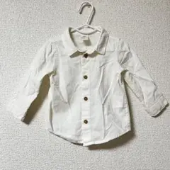 綿100% H&M 白シャツ　70cm 長袖　ベビー