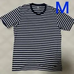 ユニクロ　エアリズム　ボーダーＴシャツ　Ｔシャツ　半袖　メンズ　UNIQLO