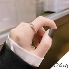 【新品】CZロールフリーリング アクセサリー 指輪 シルバー レディース