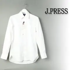 350 新品 ジェイプレス Jプレス ピンオックス ドレスシャツ 綿 37-82
