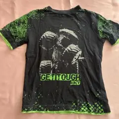 BKT GET TOUGH Tシャツ ブラック/グリーン　　120 キッズ　車