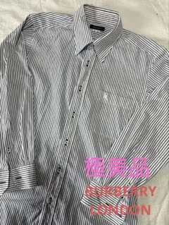 Burberry London ストライプ 長袖シャツ Mサイズ