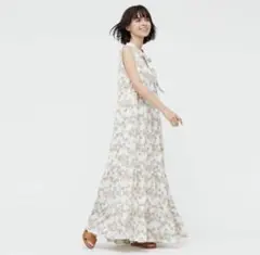 【UNIQLO】ティアードワンピース(ノースリーブ)