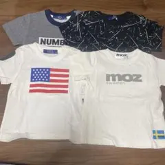 キッズTシャツAZUL MOZ 4枚セット　90.95センチおまとめ売り　男の子