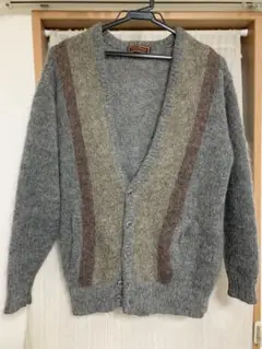 80s Yves Saint Laurent グレー ビンテージカーディガン