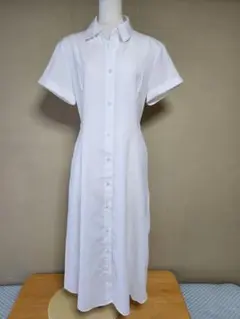 【購入前に連絡願います】GU マキシ丈シャツワンピース M 古着