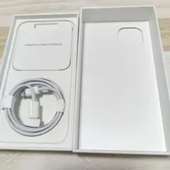 空箱　Apple iPhone 13 ホワイト 充電ケーブル付き