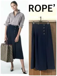 定価16,500円 ROPE’ ロペ ダブルクロスラップ風キュロット38 美品