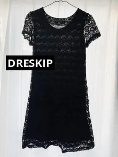 DRESKIP レース　ワンピース　ブラック