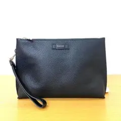 【美品】BALLY バリー クラッチバッグ レザー 黒 ブラック