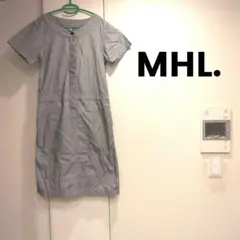 美品 MHL. マーガレットハウエル YARN DYE DRY ワンピース