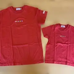 赤 Tシャツ セット（大人用・子供用）