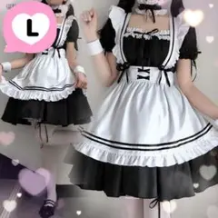 ❤豪華 6点セット❤ メイド服 【L】 ロリータ ゴスロリ コスプレ a