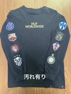 HUF WORLDWIDE サッカー　エンブレム　長袖　ロンT
