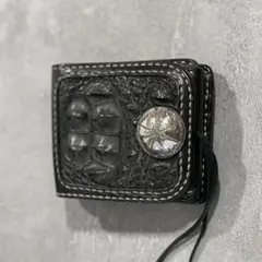 【美品】ビッグハンド BIGHAND クロコダイル　ビルフォード ウォレット