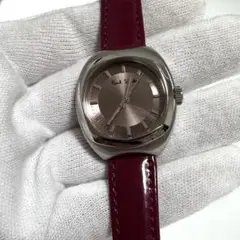 ❤️美品！ポールスミス　ピンク文字盤　パープルレザーベルト　腕時計