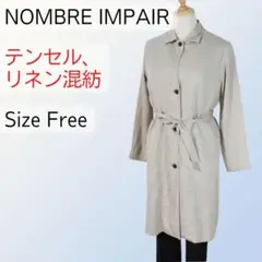 NOMBRE IMPAIR レディース スプリングコート 薄手 ロング Free