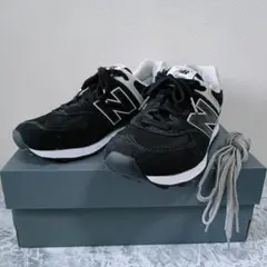 New Balance ML574EVB ブラック 27cm