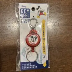 リール付きキーホルダー　ミッキーマウス