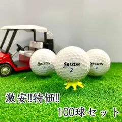 100・ロストボール スリクソン 各種混合 ホワイト 100球B