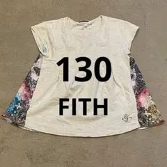 FITH フィス　グレー マルチカラー グラフィックTシャツ　130cm
