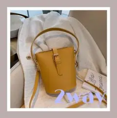 ❤新品❤韓国　ショルダーバッグ　レディース　シンプル　バケツバッグ