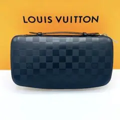 美品 ルイヴィトン 長財布 オーガナイザー アンフィニ ダミエ トラベルケース