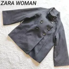 ZARA WOMAN ザラウーマン コート グレー レディース USA L
