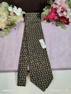 NINA RICCI シルクネクタイ ブラウン