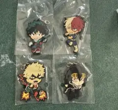 僕のヒーローアカデミア(緑谷出久、爆豪勝己、轟轟焦凍、相澤消太)ラバーストラップ