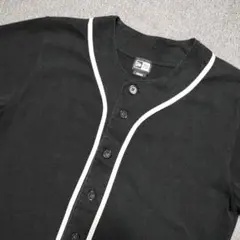 ニューエラ HWC BASEBALL SH ブラック ベースボールシャツ　M