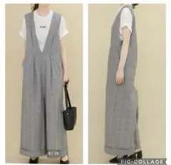KBF グレンチェック　サロペット