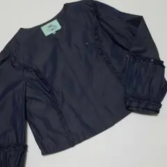 【美品】トッカ バンビーニ ノーカラージャケット 140cm