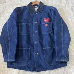 【80s～90s】特大 ディッキーズ カバーオール ブランケット ワッペン 古着