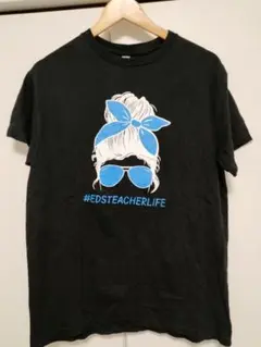 #EDSTEACHERLIFE ブラック Tシャツ M